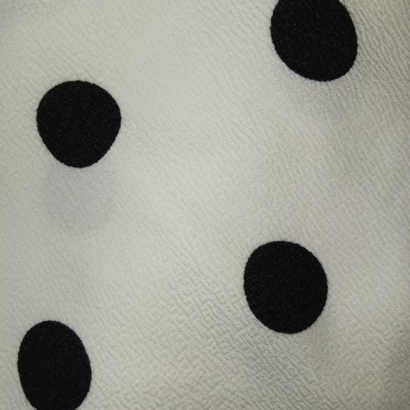 Hybrid Black & White Polka Dot pencil skirt - Picture 3 of 4